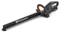 Nożyce do żywopłotu Husqvarna Aspire™ H50-P4A, czarne z pomarańczowymi akcentami, poziomo. Ergonomiczny uchwyt, logo na ostrzu, długie ostrze do precyzyjnego cięcia żywopłotów.