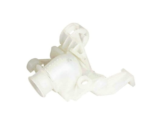 Podstawa filtra nożyc 323HD60/325HD60 Husqvarna w kolorze białym, wykonana z tworzywa sztucznego. Widok z boku, pokazujący kształt i szczegóły mocowania. Produkt leży na neutralnym tle, bez dodatkowych elementów.