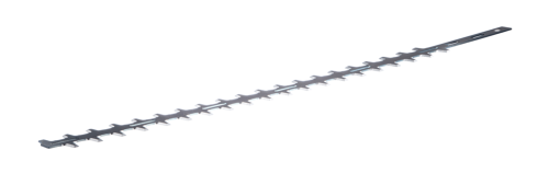 Stalowa listwa tnąca Husqvarna 325HD75/326HD75, prostokątna, z wyraźnymi zębami, umieszczona poziomo na białym tle, bez zdobień i logo, z widocznymi wymiarami, przeznaczona do cięcia.