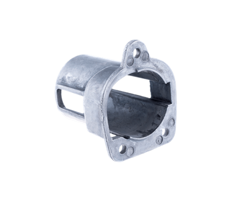 Obsada wykaszarki 333R/335RX/535RX Husqvarna w kolorze metalicznym, wykonana ze stalowego materiału. Element ma otwartą konstrukcję z widocznymi mocowaniami. Ujęcie frontalne, wyeksponowane detale mocowania. Produkt w stanie nowym, na białym tle.