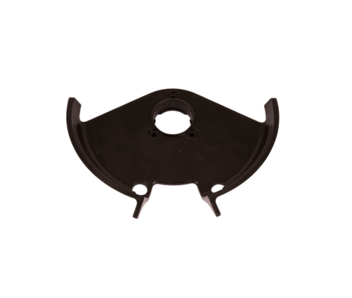 Czarna osłona tarczy tnącej automowera Husqvarna 105/305 z tworzywa, widoczna z góry poziomo, z otworem centralnym i dwoma mniejszymi na krawędzi, bez napisów i detali.