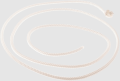 Linka rozrusznika do wykaszarek Husqvarna 323L/223R, biała z teksturowaną powierzchnią, widoczna w złożeniu z charakterystycznym zamocowaniem, na szarym tle, z góry.