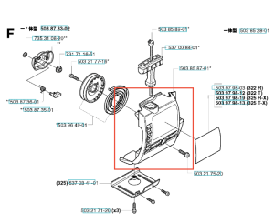 Obudowa rozrusznika wykaszarki 326RX/327RDX Husqvarna