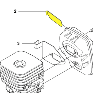 Ekran przeciwiskrowy podkaszarki 323L/wykaszarki323RII Husqvarna