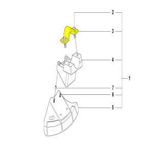 Zacisk obejma wykaszarki 326RX/323RII Husqvarna