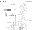 Śruba regulacji pompy oleju Husqvarna 323RJ w kolorze metalicznym, o cylindrycznym kształcie. Widoczna z boku, w bliskim ujęciu, z wyraźnym numerem części oraz oznaczeniem producenta. Tło białe, podkreślające detale i czytelność napisów.