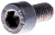 Śruba M5 x 10 12.9 z wykończeniem w kolorze stalowym. Widok z boku, ukazujący gwint oraz szerszy łeb sześciokątny z wyraźnym oznaczeniem nacięcia. Produkt przeznaczony do wykaszarek Husqvarna 323RJ.