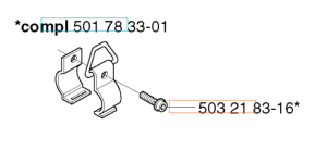 Śruba M5X14 wykaszarki 323RJ Husqvarna