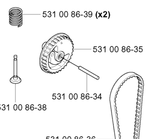 Trzonek tłoka/wału wykaszarki 324RX Husqvarna