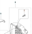 Śruba mocująca wykaszarki Husqvarna MT5x25, 10 sztuk. Widoczna z boku, metalowa w kolorze srebrnym, z gwintem oraz główką. Zbliżenie na mocowanie do obudowy wykaszarki. Tło proste, białe, bez dodatkowych elementów.