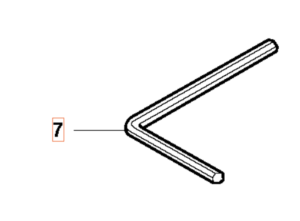 Klucz wykaszarki Husqvarna 325RJX