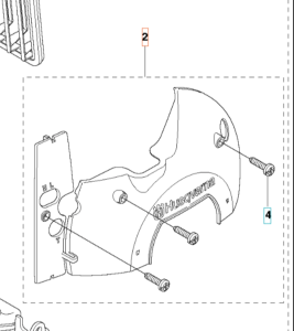 Osłona zimowa wykaszarki 555FX Husqvarna