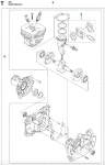 Krótki blok wykaszarki 555RXT Husqvarna