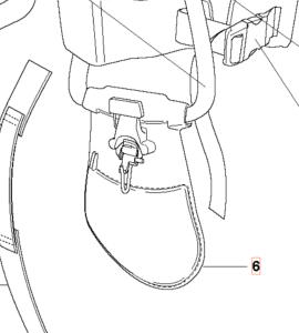 Podkładka do szelek wykaszarki 535iRX Husqvarna