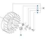 Zespół koła zamachowego wykaszarki 355RX Husqvarna