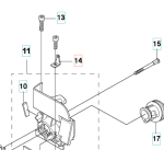 Wtyk płaski wykaszarki 345Fxt Husqvarna