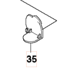 Pokrywa piasty wykaszarki 345Fxt Husqvarna