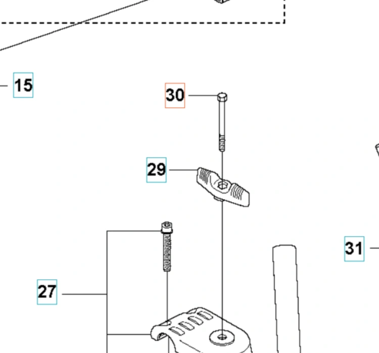 Śruba M6 x 60 o klasie twardości 10.9, z widocznym gwintem oraz główką na klucz. Produkt prezentowany z boku, na białym tle, z wyraźnymi detalami mocowania. Kąt ujęcia podkreśla jego parametry konstrukcyjne.