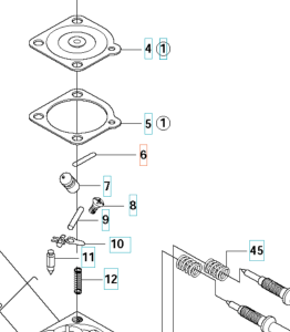 Zaślepka gaźnika wykaszarki 345Fxt Husqvarna