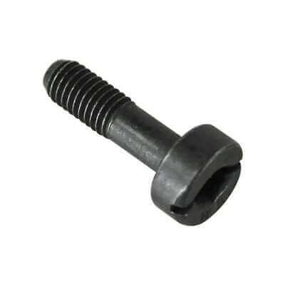 Śruba wykaszarki 32RL Husqvarna o czarnym, metalowym wykończeniu, z gwintem na całej długości i płaskim łbem. Widok frontalny. Idealna do mocowania komponentów w wykaszarkach.