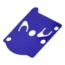 Membrana gaźnika do wykaszarki Husqvarna 345 FR w kolorze niebieskim. Produkt ma prostokątny kształt z wycięciami, widocznymi otworami montażowymi i gładką powierzchnią, leżący na białym tle.