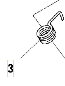 Sprężyna układu zapłonowego wykaszarki 345 FR Husqvarna