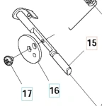 Zespół wału gaźnika wykaszarki 336RK Husqvarna