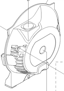 Obudowa rozrusznika wykaszarki 336RK Husqvarna