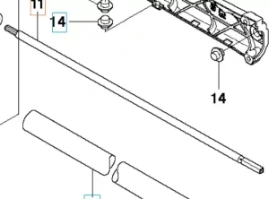 Wał napędowy wykaszarki 336RK Husqvarna