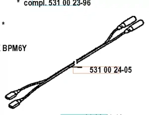 Przewód wykaszarki 120 R Husqvarna