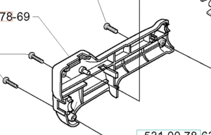 Uchwyt wykaszarki 143R/142R Husqvarna