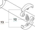Zespół sprzęgła wykaszarki 122 R Husqvarna
