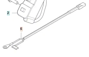 Przewód zwarciowy wykaszarki 122 R Husqvarna