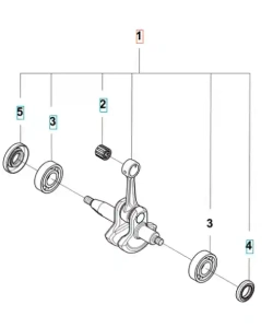 Wał korbowy wykaszarki 122 R Husqvarna