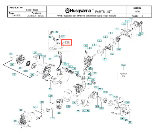 Filtr paliwa do wykaszarki Husqvarna 125 R, czarny, prostokątny, z oznaczeniami producenta i elementami mocującymi, na białym tle, stosowany do efektywnego filtrowania paliwa.