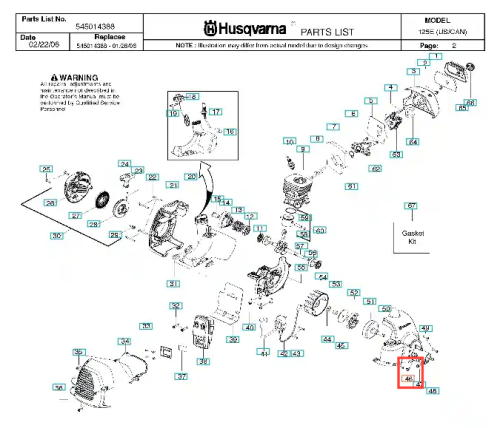 Śruba wykaszarki Husqvarna 125R/125RJ w kolorze srebrnym, o cylindrycznym kształcie. Ukazana w zbliżeniu, leżąca na prostym tle, bez dodatkowych akcesoriów. Widziane wyraźne oznaczenia oraz numery części.