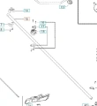 Metalowa rura wysięgnika wykaszarki Husqvarna 125R, długa, prostokątna, z widocznymi mocowaniami i szczegółami gwintów, na białym tle. Brak dodatkowych elementów. Idealna do prac wykaszania w ogrodzie.
