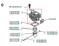 Cylinder wykaszarki Husqvarna 125 RB, metaliczny, prostokątny, z wyraźnymi detalami i widocznym mocowaniem, pokazany z boku na białym tle dla łatwej identyfikacji elementu do maszyn ogrodniczych.