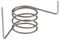 Sprężyna rozrusznika wykaszarki Husqvarna 125 RB, stalowa, z czterema spiralami i wygiętym końcem, na neutralnym tle. Do uruchamiania urządzeń ogrodowych.