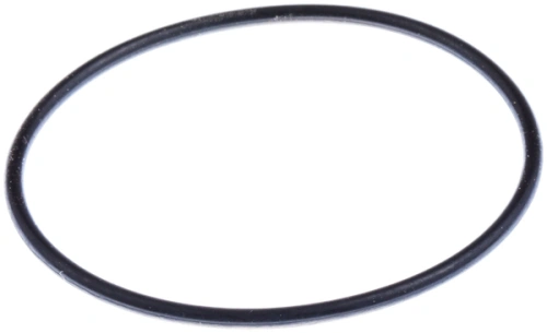 O-ring wykaszarki 265 RX Husqvarna w kolorze czarnym, okrągły, wykonany z tworzywa sztucznego. Powierzchnia gładka, elastyczna. Produkt leżący na jednolitym tle, prezentujący jego kształt oraz rozmiar. Idealny do zastosowań w sprzęcie ogrodowym.