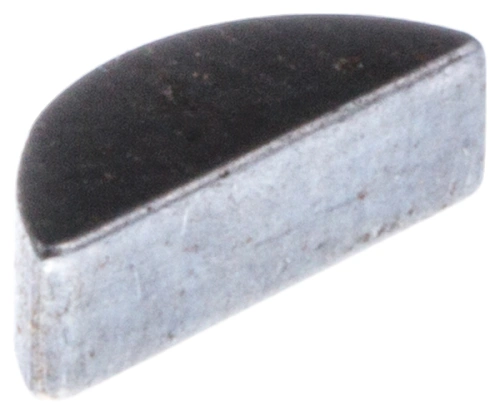 Metalowy, srebrny wpust czółenkowy do wykaszarki Husqvarna 265 RX, matowy, opływowy kształt, widok z boku na górną część, bez napisów, idealny na wymianę w narzędziach ogrodniczych.