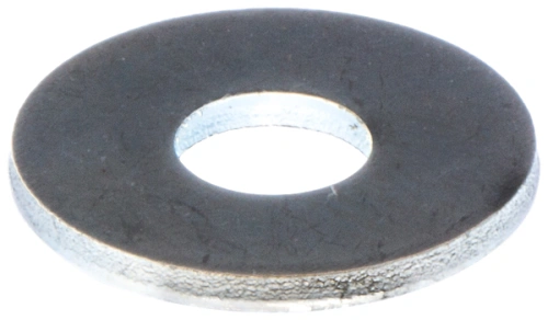 Podkładka wykaszarki 241 RJ Husqvarna, okrągła, metaliczna, z otworem i umiarkowaną grubością, odporna na korozję, widoczna z boku na jednolitym tle, do mocowania w narzędziach ogrodowych.