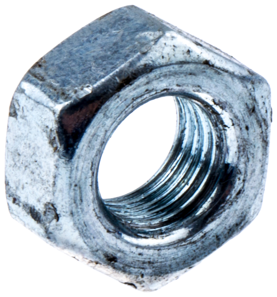 Nakrętka dmuchawy 125BVX Husqvarna w kolorze metalicznym, sześciokątna, z widocznym gwintem wewnętrznym. Ujęcie z boku, podkreślające kształt i detal. Produkt nowy, bez dodatkowych elementów otoczenia.