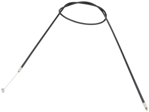 Przewód dmuchawy 150BT marki Husqvarna, elastyczny, czarny, z metalowymi końcówkami. Ułożony w formie pętli, widoczny z boku. Idealny do zastosowań w urządzeniach ogrodniczych. Wyposażony w precyzyjne mocowanie na końcu.