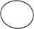 O-ring do dmuchawy 170BT Husqvarna, czarny, elastyczny pierścień z gumy. Ukazany frontalnie, na jednolitym tle. Widoczna struktura powierzchni, brak napisów lub logo. Idealny do uszczelnienia komponentów w urządzeniach.