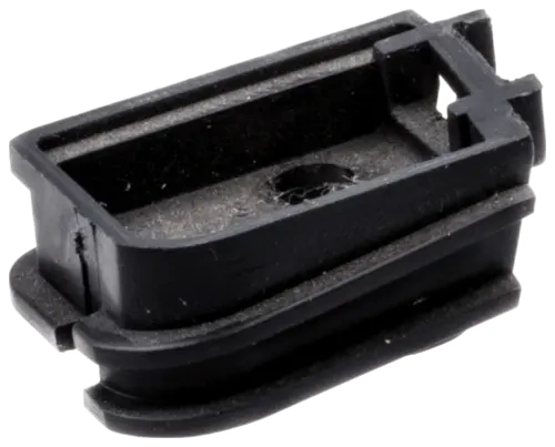 Pierścień uszczelniający do Husqvarna 345FXT, czarny, elastyczny, prostokątny z otworem centralnym. Zdjęcie z boku na jednolitym tle podkreślającym detale.