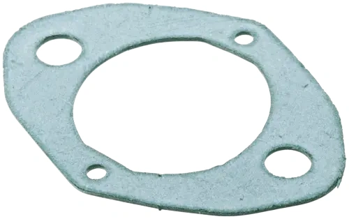 Uszczelka gaźnika pilarki Husqvarna 394XP w formie krążka z trzema otworami. Wykonana z metalicznego materiału w odcieniu szaro-srebrnym. Ujęcie z boku, ukazujące jej kształt i wykończenie. Brak dodatkowych oznaczeń lub wzorów.