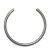 O-ring do wykaszarek 443RB Husqvarna, stalowy, okrągły, w kolorze srebrnym, ukazany z góry, leżący na jednolitym tle. Produkt ma gładką fakturę i standardowy rozmiar, idealny do mocowania części w urządzeniach ogrodniczych.