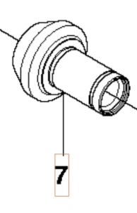 Zębnik wykaszarki 253RJ Husqvarna