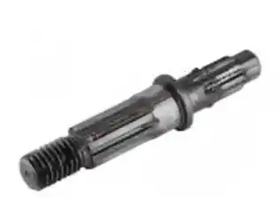 Trzonek wykaszarki 243 RJ Husqvarna w kolorze czarnym z metalicznego materiału, o cylindrycznym kształcie. Ujęcie frontalne, pokazująca gwint z jednej strony i gładką powierzchnię z drugiej. Element mechanizmu, istotny w narzędziach ogrodowych.